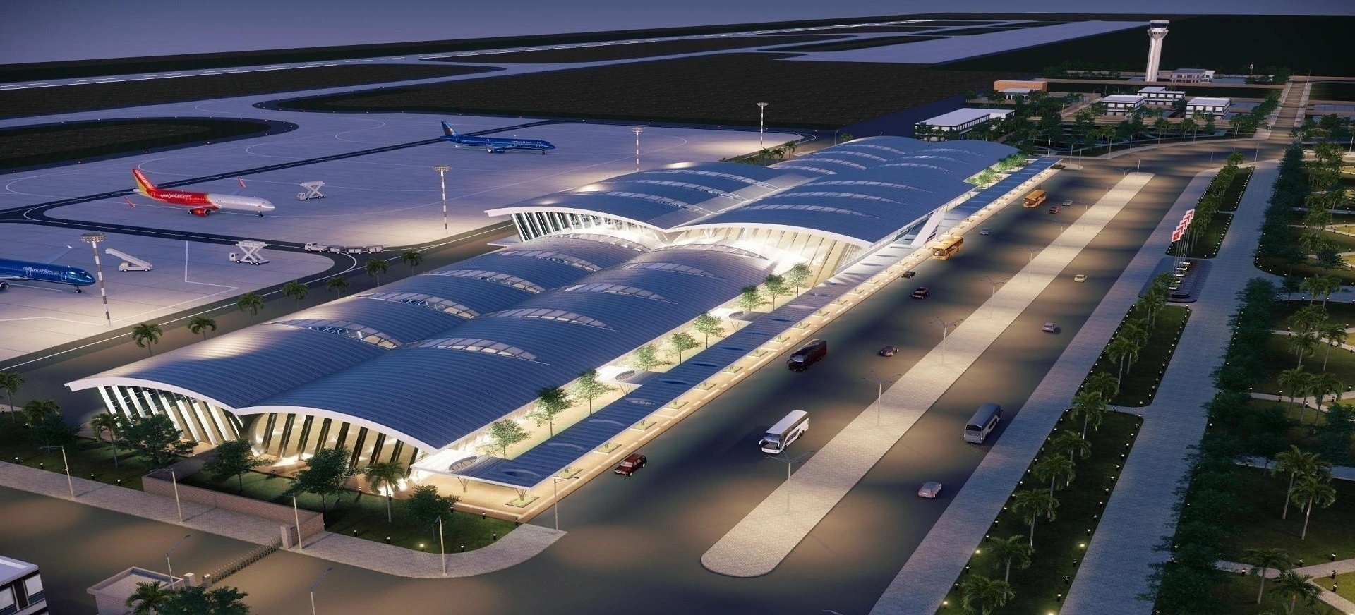 Sân bay Phan Thiết khởi công tháng 4/2026, hứa hẹn là động lực phát triển mới cho toàn vùng (Ảnh: Sun Group).